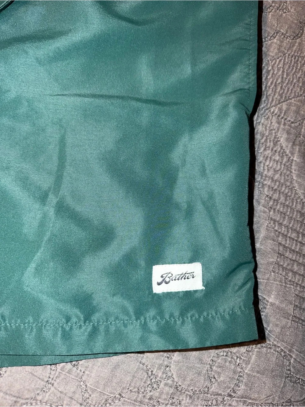 Bather Classic Solid Pine Swim Trunk-5.5” inseam Men’s Size-L